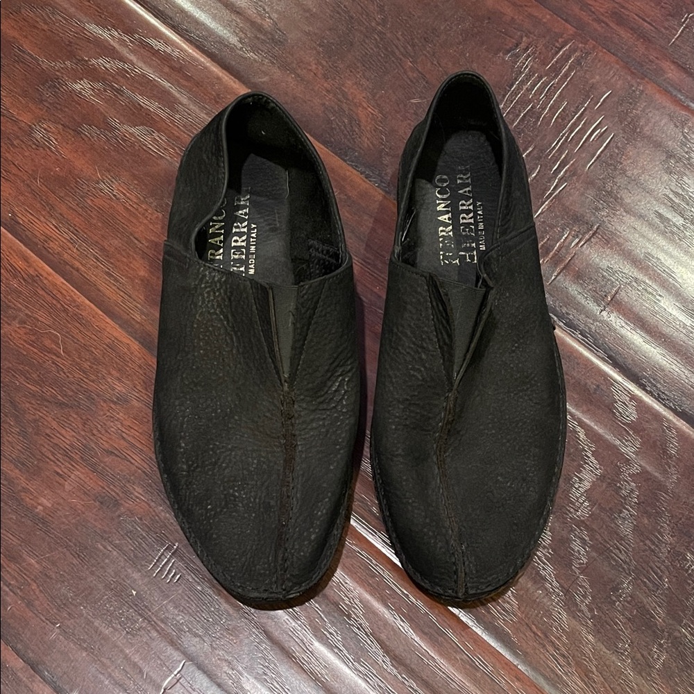 Franco Ferrari Black Men's Slip-On Loafers